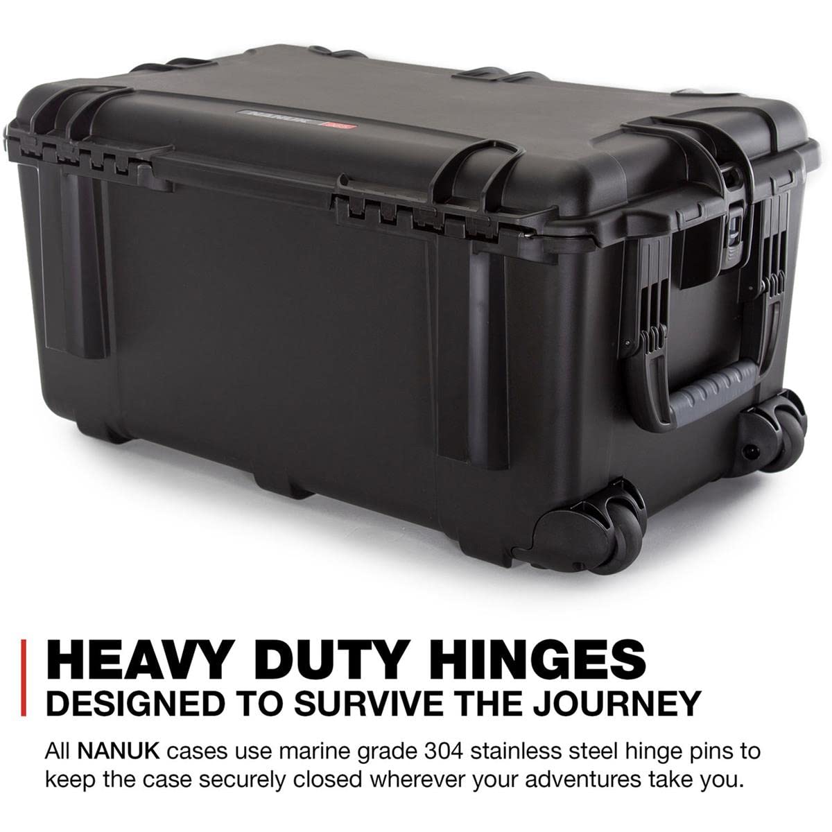 Wheeled Nanuk Series 965 Lightweight NK-7 Resin Waterproof Hard Case with Foam Insert, Black