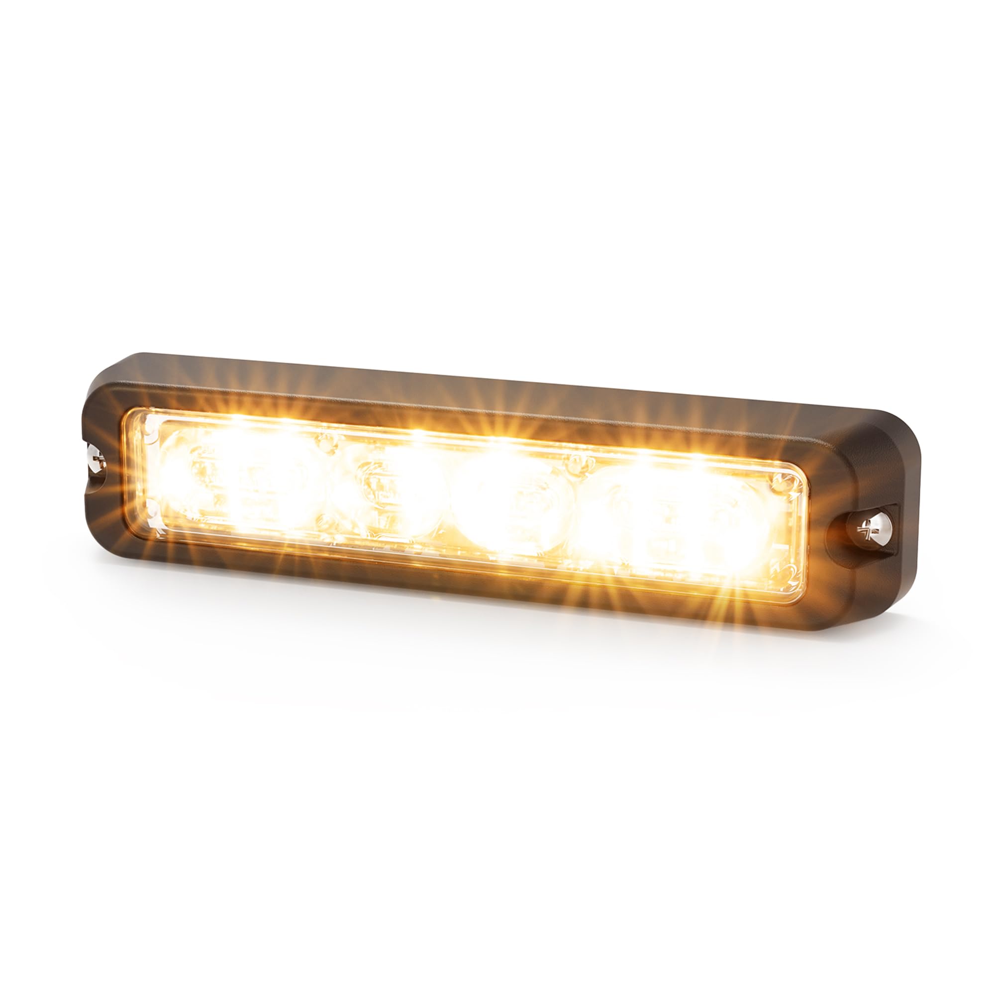 ECCO High-Intensity LED 6 LED Amber Directional Multi-Mount 0.9 amps 12V 24V Waterproof Warning Light Construction Caution Lights for Truck Off Road car Commercial Vehicles, 5 Year Warranty