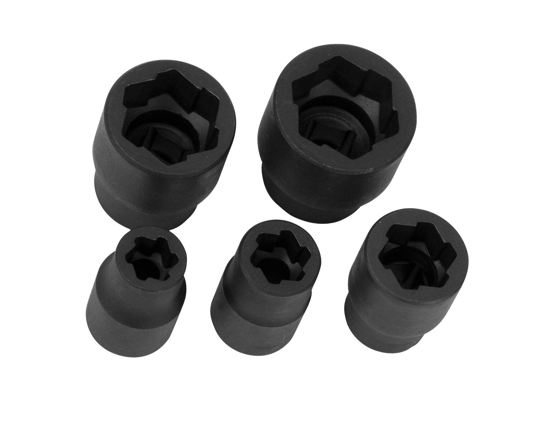W38919 Performance Tool 3/8-Inch Drive 5 Piece Bolt Extractor Set (Metric/SAE)