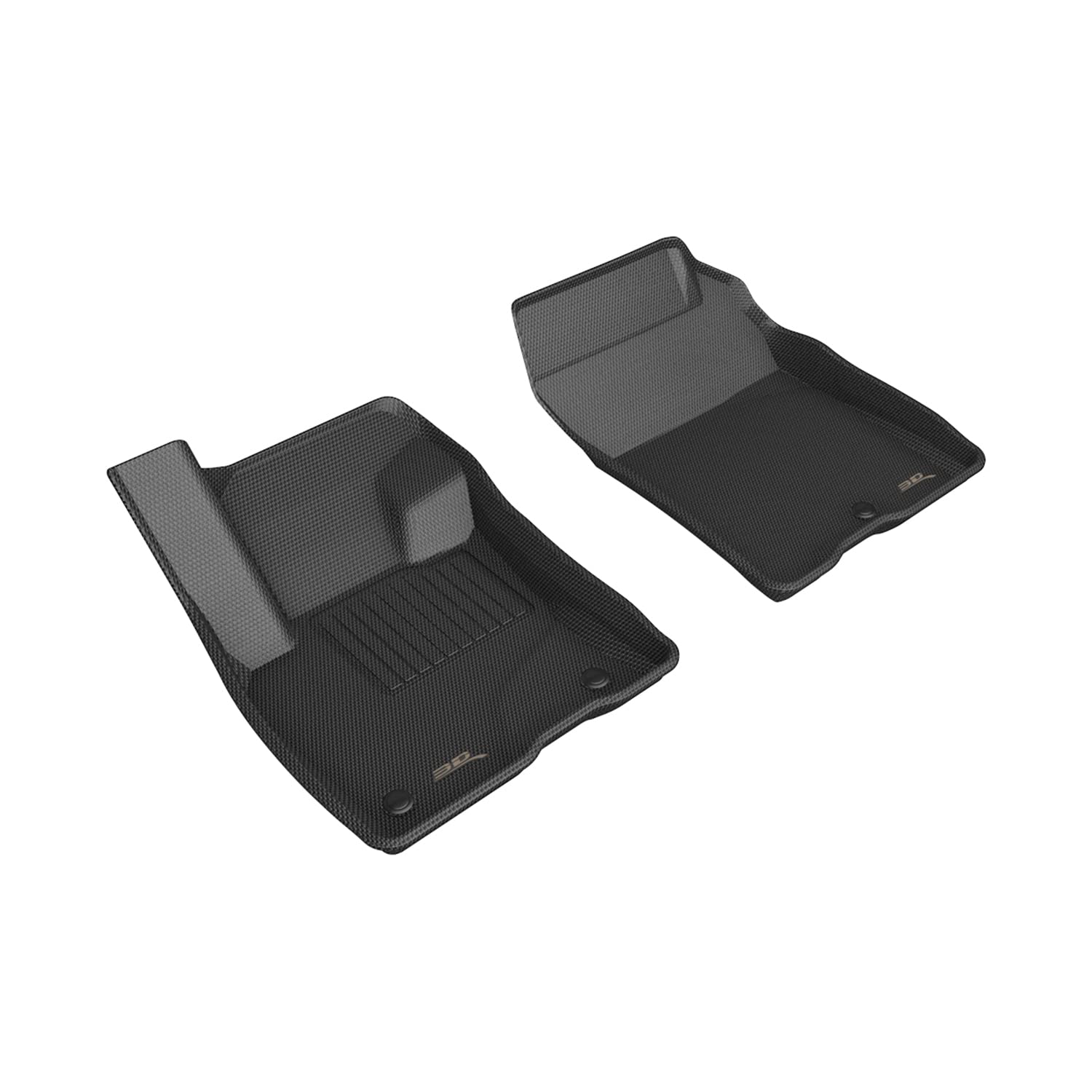 Kagu 3D MAXpider Custom Fit Floor Mat (Black) Compatible with Ford Maverick Gasoline 2022-2026 - Front Row