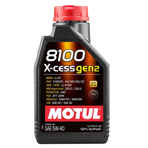 8100 X-Cess Gen2 5W-40 Motor Oil 1-Liter Bottle 109774