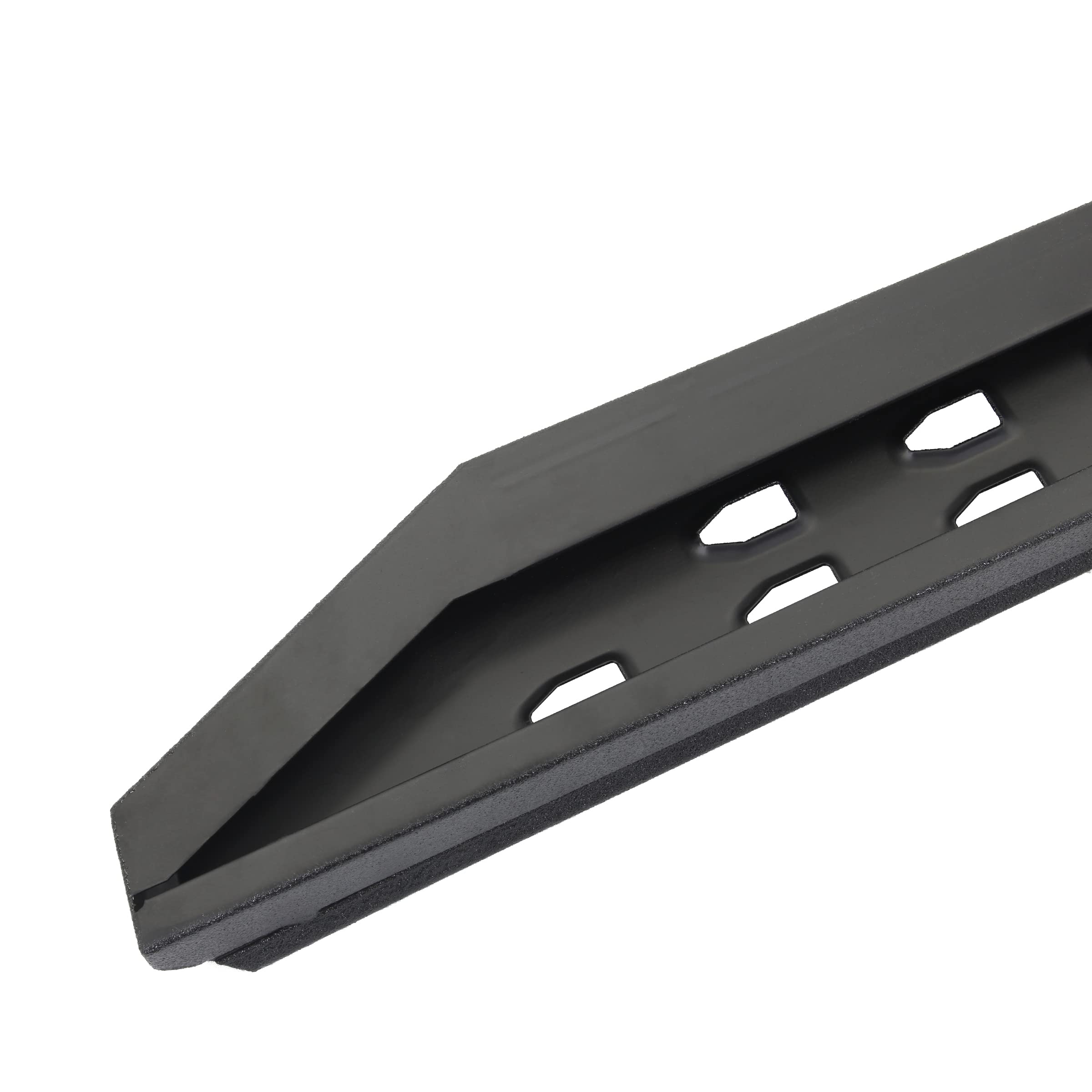 RB20 Slim Running Boards Go Rhino | 73", Galvanized Steel, Protective Bedliner Coating | 69400073ST