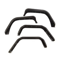 Steel Tube Fender Flares Rugged Ridge; F/R Set; 07-18 Wrangler JK 11615.48