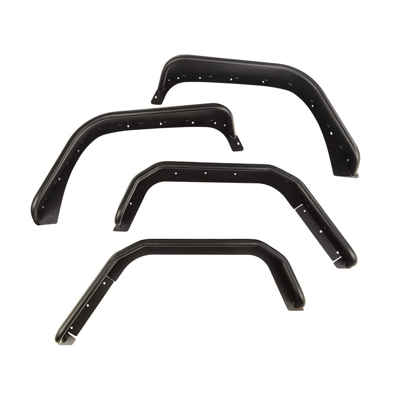 Steel Tube Fender Flares Rugged Ridge; F/R Set; 07-18 Wrangler JK 11615.48