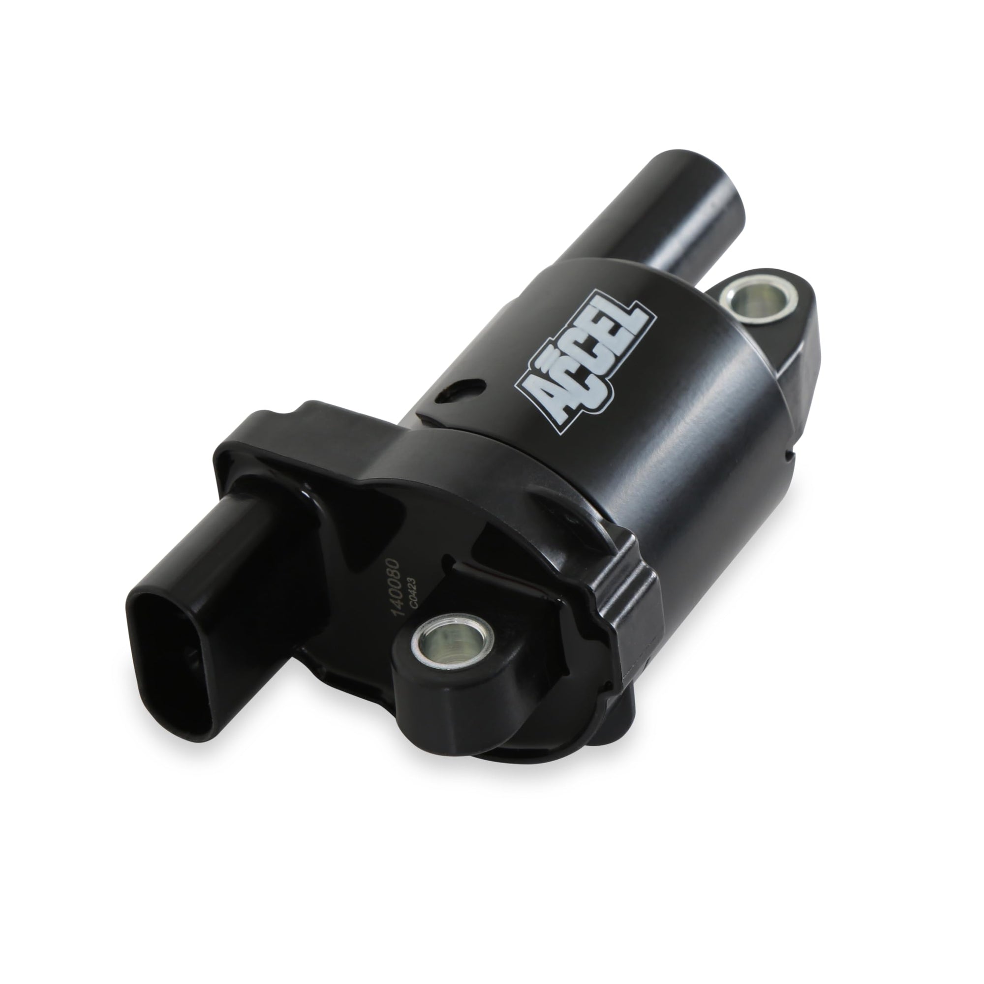 140080-8 ACCEL Ignition Coils, Black, Round, black, 8-Pack