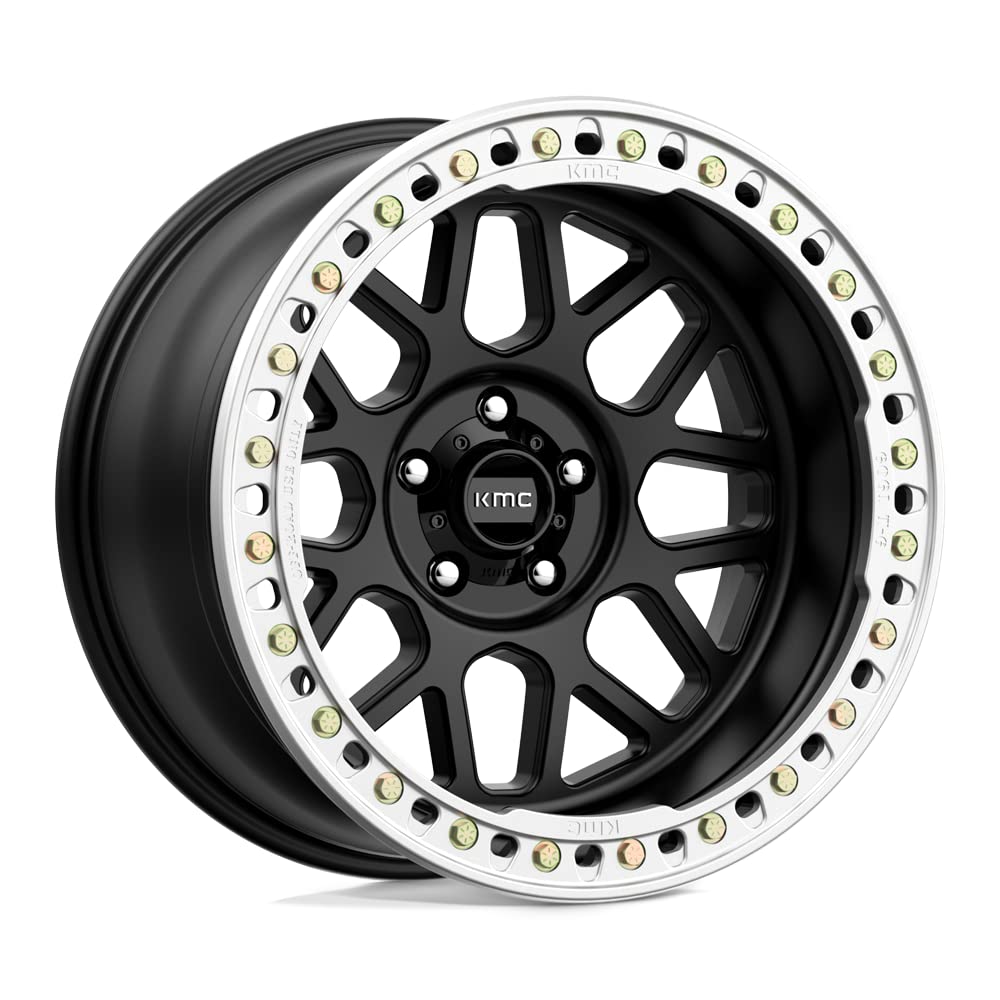 KMC Wheels Grenade KM23521050748N Crawl Beadlock 20X10 5X5.0 S-BLK -48MM