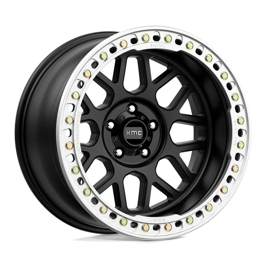 KMC Wheels Grenade KM23521050748N Crawl Beadlock 20X10 5X5.0 S-BLK -48MM