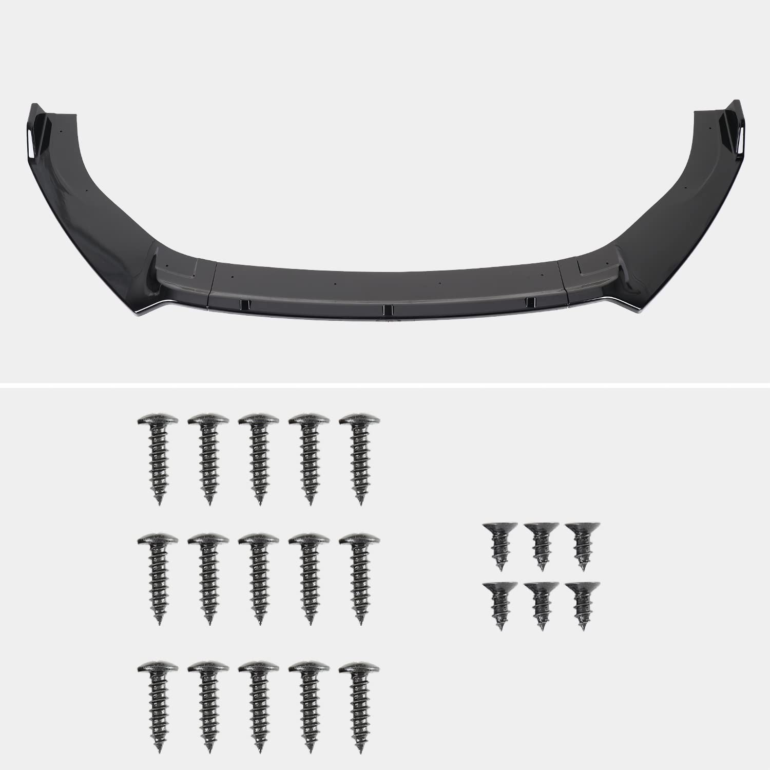 Glossy Black Spec-D Tuning Front Bumper Lip Compatible with 2014-2020 Volkswagen Golf Mk7