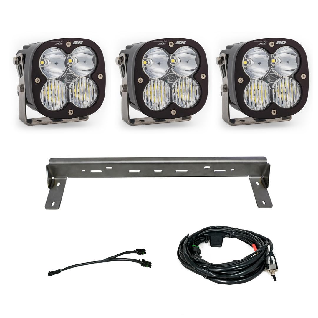 Chevy XL 80 LED Bumper Light Kit Baja Designs for Chevy Silverado 2500/3500 HD 2015-19 Truck