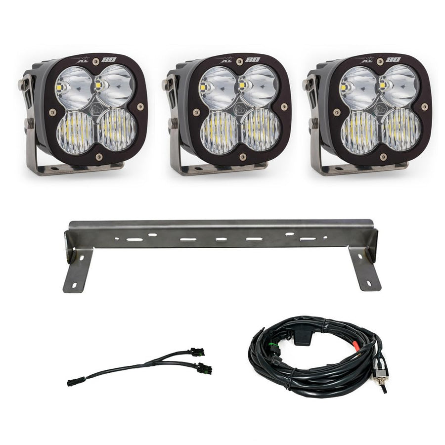 Chevy XL 80 LED Bumper Light Kit Baja Designs for Chevy Silverado 2500/3500 HD 2015-19 Truck