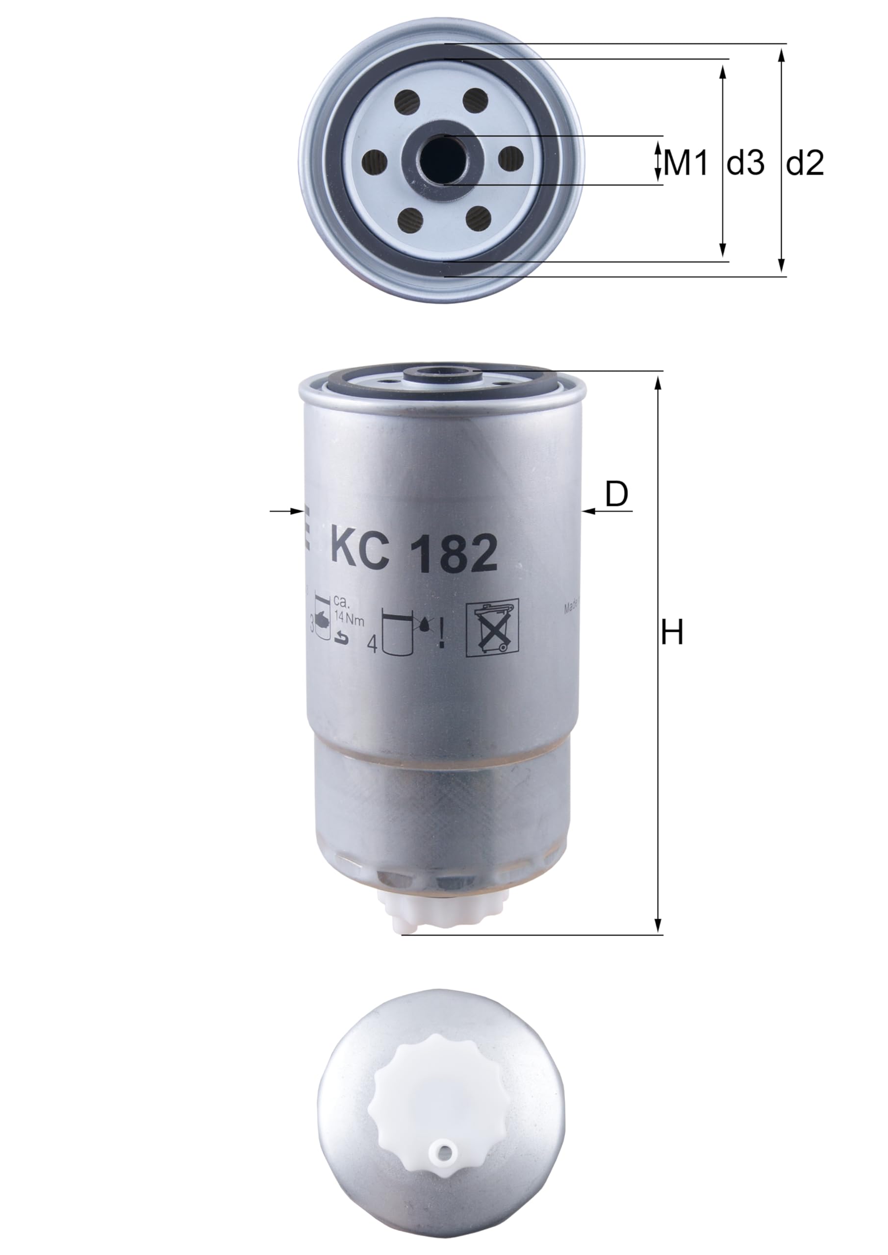 Fuel Filter MAHLE KC 182