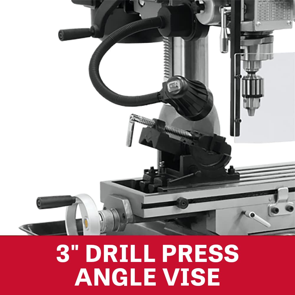 JET 2 HP Mill Drill Machine, 18-Inch, 115/230V 1Ph (Model JMD-18)