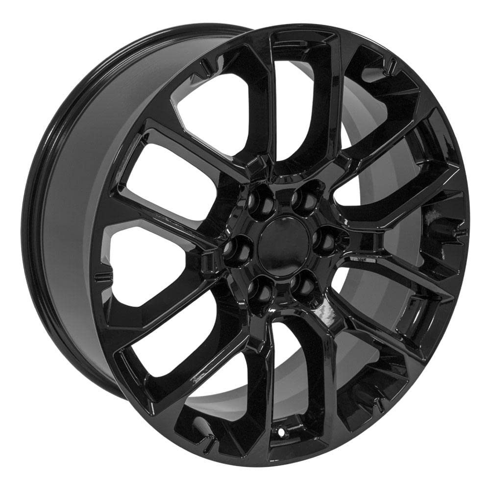 22 Inch OE Wheels CV67 Rim Fits Suburban 1500 High Country Style 6x139.7 22x9 Gloss Black - Hollander 14079 (1)
