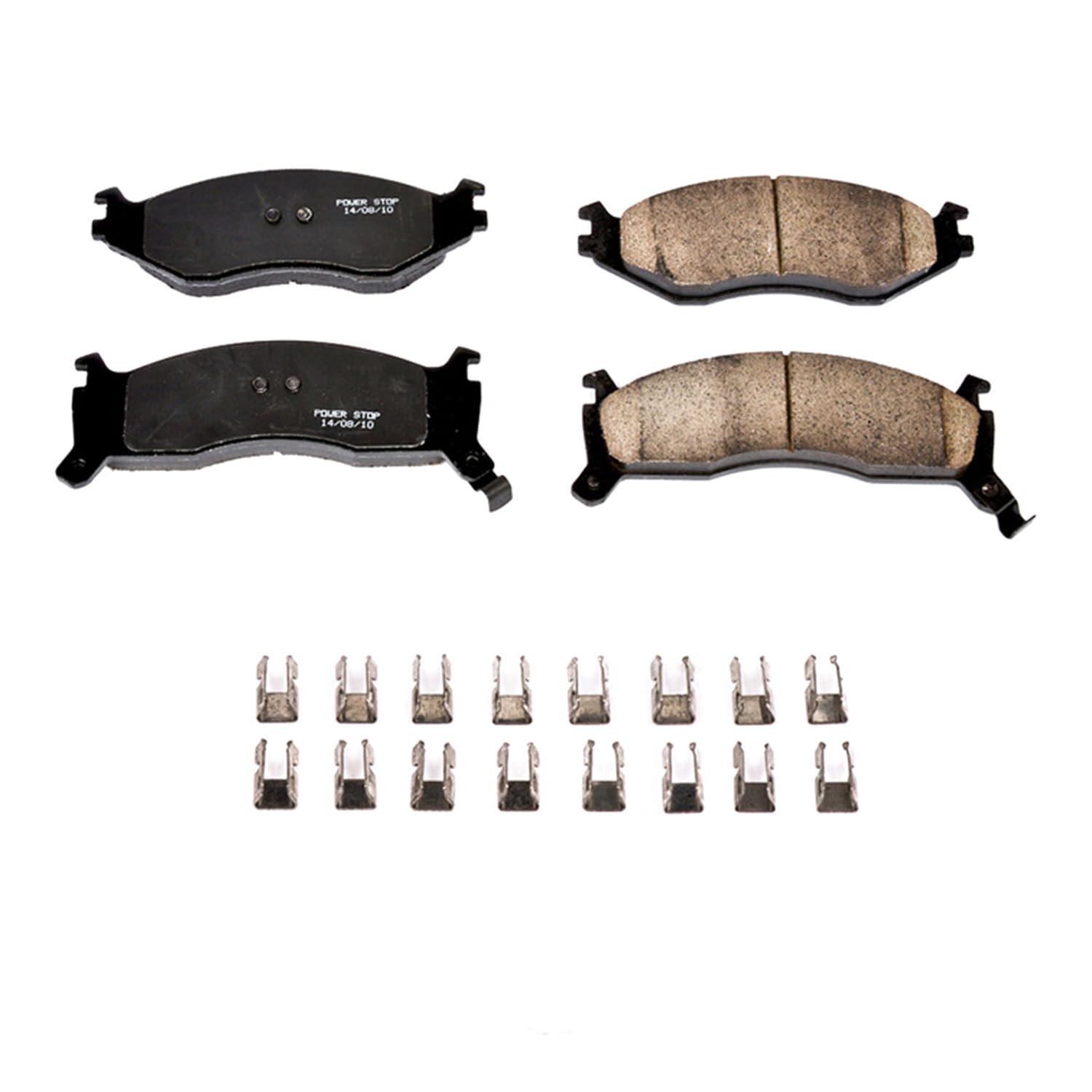 Power Stop Front Brake Kit For Chrysler Daytona 1992-93 |LeBaron 1991-95 |Dynasty 1991-93 |New Yorker 1991-93 |Town & Country 1991-95 - Ceramic Brake Pads With Installation Hardware, 17-521