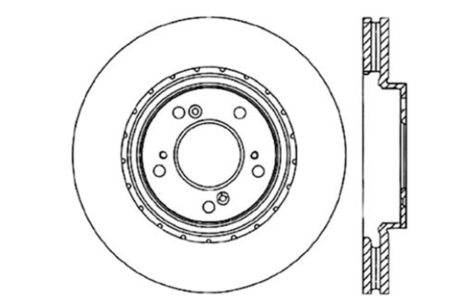 Sport Drilled/Slotted Brake Rotor StopTech 127.40049L (Front Left), 1 Pack