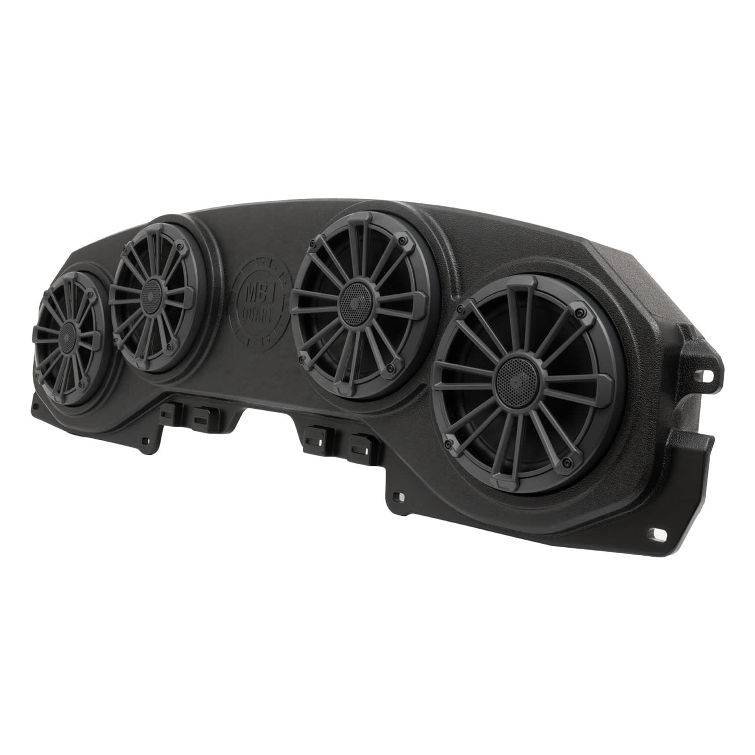 MB Quart Jeep Wrangler JL/Gladiator JT Soundbar MBQJ-48C | 8" Coaxial Speakers | Rear Overhead Enclosure | Easy Install | Customizable Grilles | 140W Peak