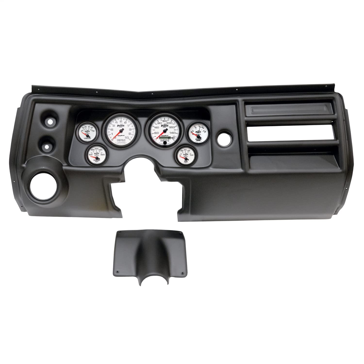 AutoMeter Dash Kit Direct Fit, (3 3/8" X2, 2 1/16" X4), Chevy Chevelle Vent 68, Phantom Ii (2902-10)