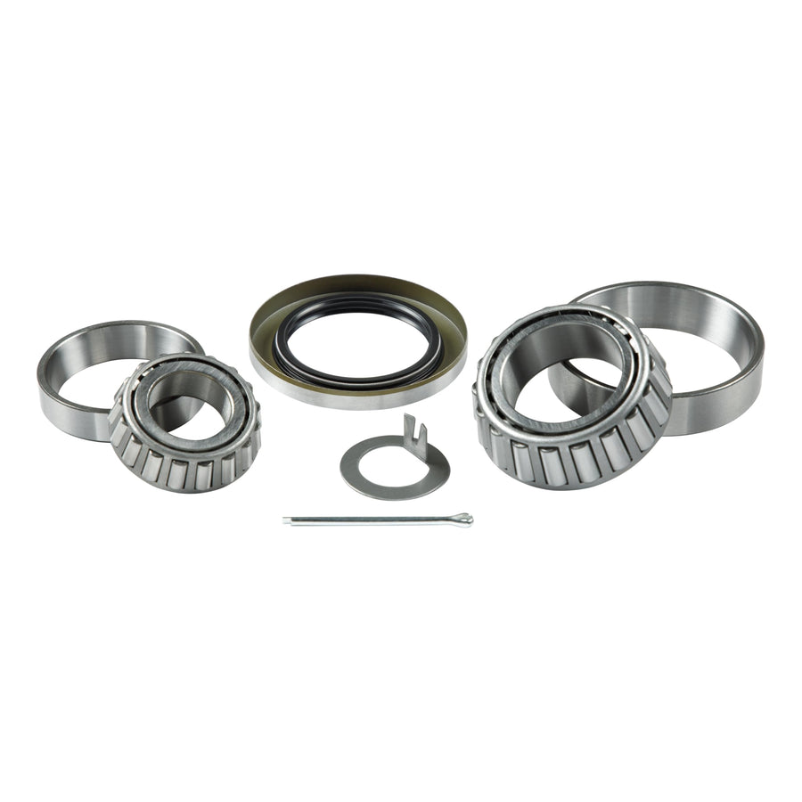 Lippert Replacement Trailer Bearing Kit for 6,000-lb. Axle Hubs with Inner & Outer Bearing Cones, Races, 2.25" Inner Diameter Double Lip Grease Seal, 1.75" Cotter Pin, 1.5" Tang Spindle Washer