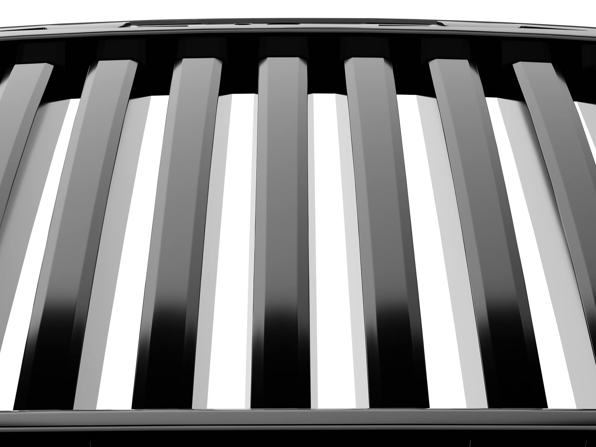 Vertical Front Hood Grille Armordillo USA 7147546 - Gloss Black 2011-2014 Chrysler 300/300C
