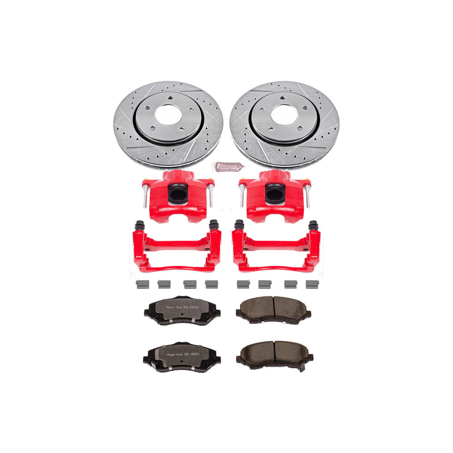 Power Stop Front Z36 KC3118-36 Brake Kit with Calipers For Chrysler Town & Country, Dodge Grand Caravan, Ram C/V, VW Routan [Model Specific]