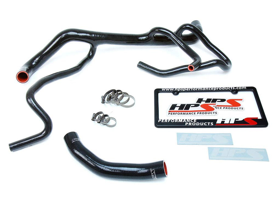 Black HPS 57-1664-BLK Silicone Radiator Hose Kit Coolant, 1 Pack