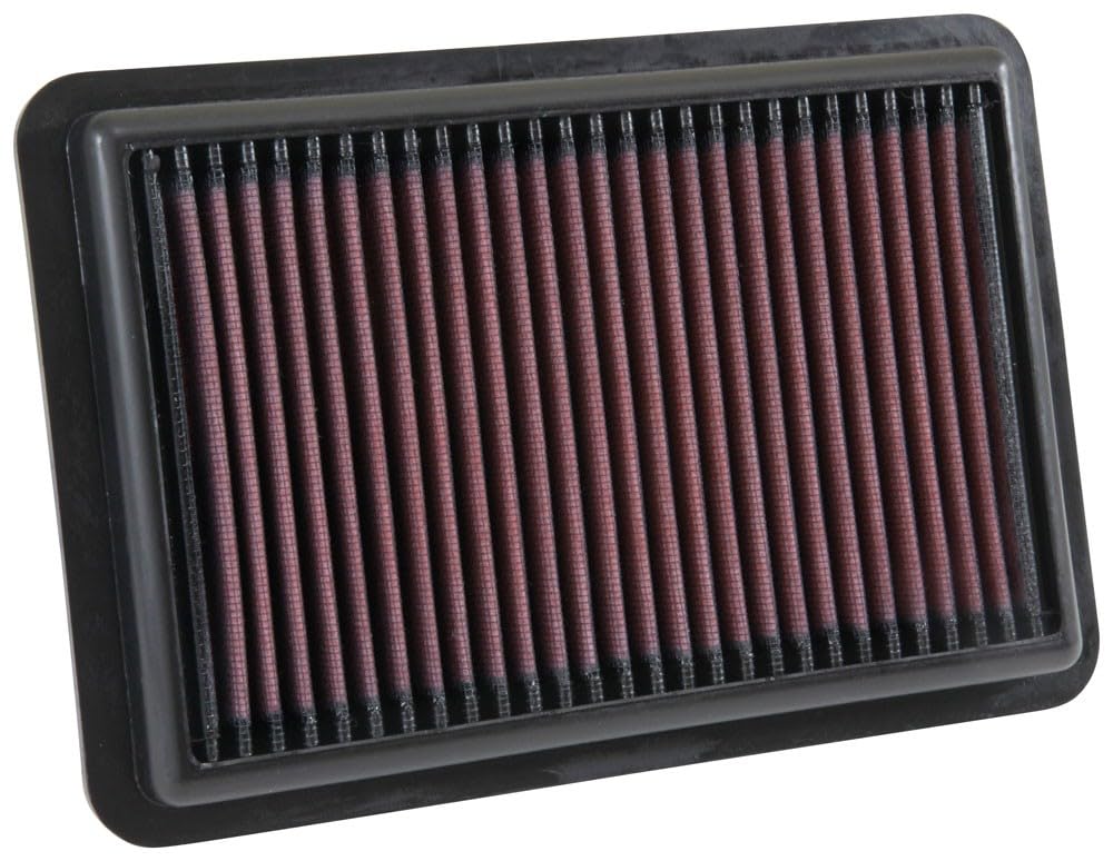 High-Flow K&N Original Lifetime Engine Air Filter: Increase Power: Washable: Compatible with 2017-2025 HYUNDIA/KIA: Elantra, I30, Kona, Veloster, Cerato, Forte, ProCeed, Seltos, Soul, Xceed, 33-5050