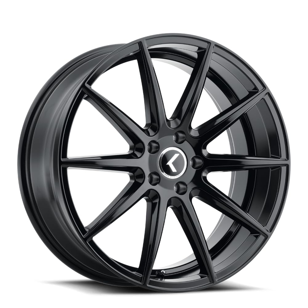 KR193 Turismo Black KRAZE Wheel with Gloss (17 x 8. inches /5 x 108 mm, 38 mm Offset)