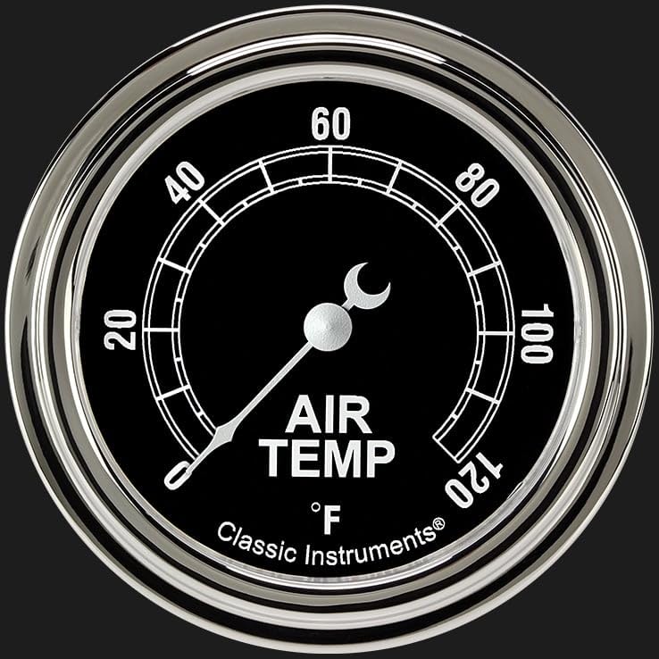 TR399SLF Classic Instruments Traditional 2 5/8" Outside Air Temperature Gauge Full Sweep