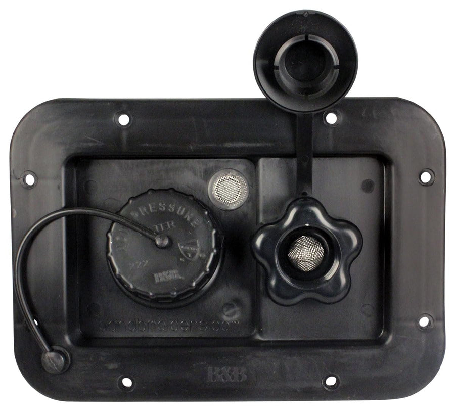 B&B Molders, City/Gravity Water Fill Dish 94223 with Plastic Check Valve – Black, Leak-Tested UV-Stable Acrylonitrile Construction, OEM Replacement – Made in USA