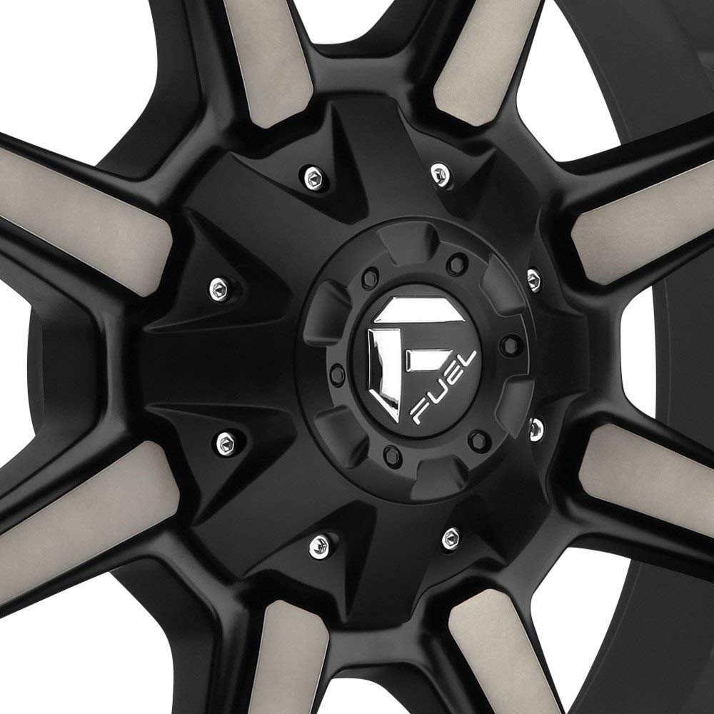 D556 Fuel Offroad COUPLER Black Wheel with Painted and tpms (18 x 9. inches /8 x 170 mm, 1 mm Offset)