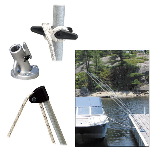Premium Dock Edge Mooring Whips 2PC 8ft 2,500 LBS up to 18ft