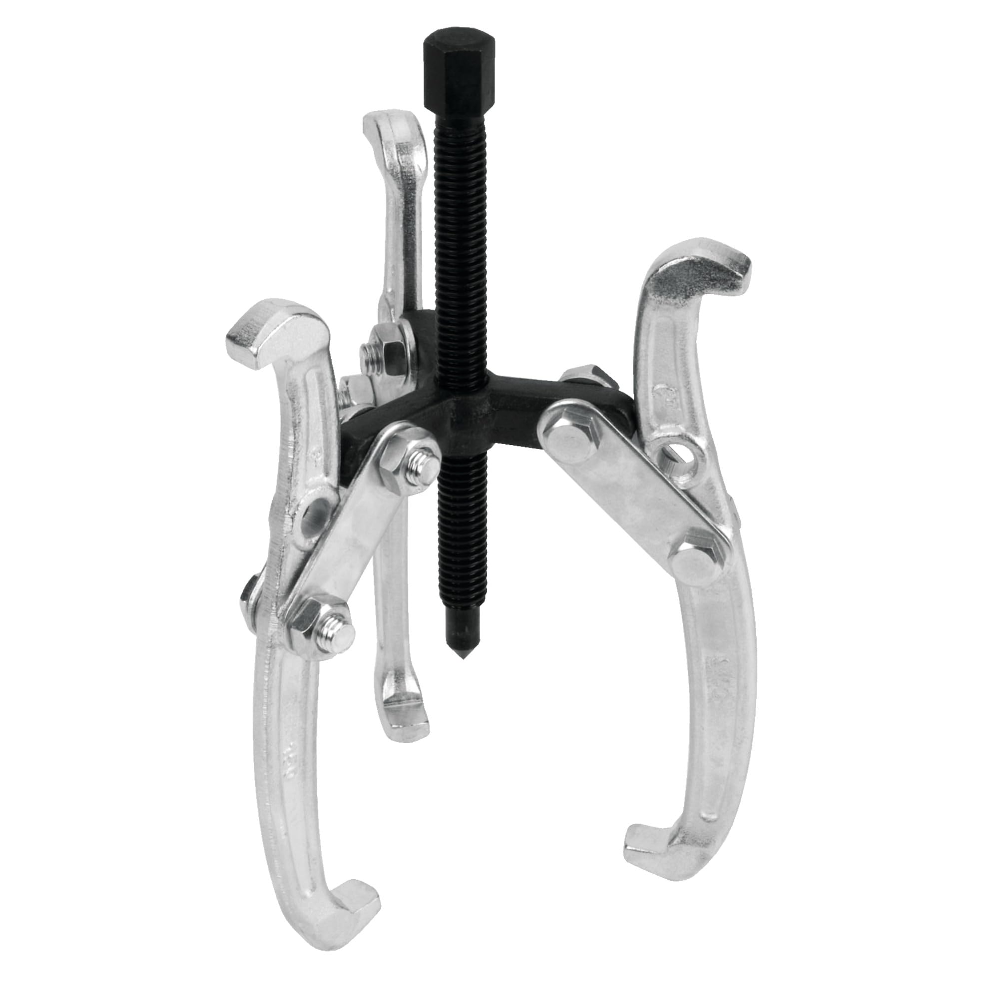 W137P Performance Tool 6-Inch 3-Jaw Gear Puller with Reversible Design for Vehicle Maintenance and Repair, Drop-Forged Steel, Chrome Plating