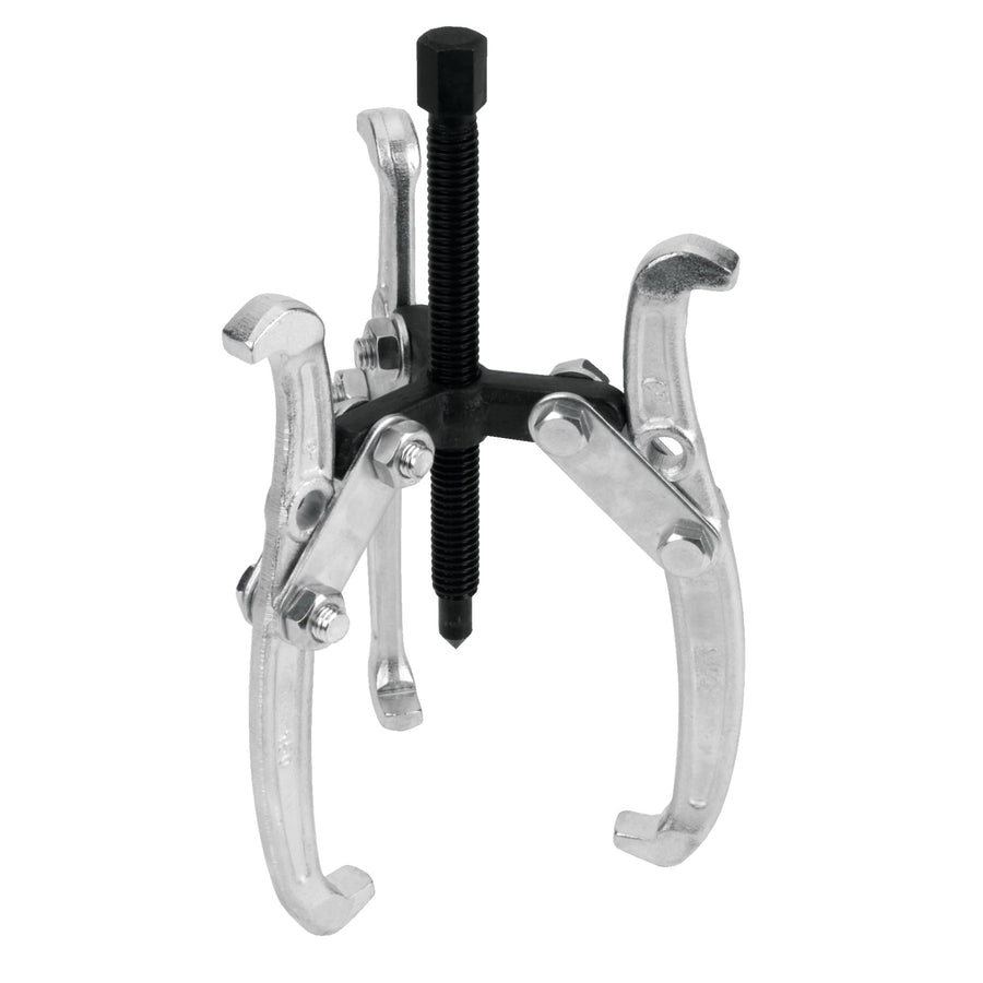 W137P Performance Tool 6-Inch 3-Jaw Gear Puller with Reversible Design for Vehicle Maintenance and Repair, Drop-Forged Steel, Chrome Plating