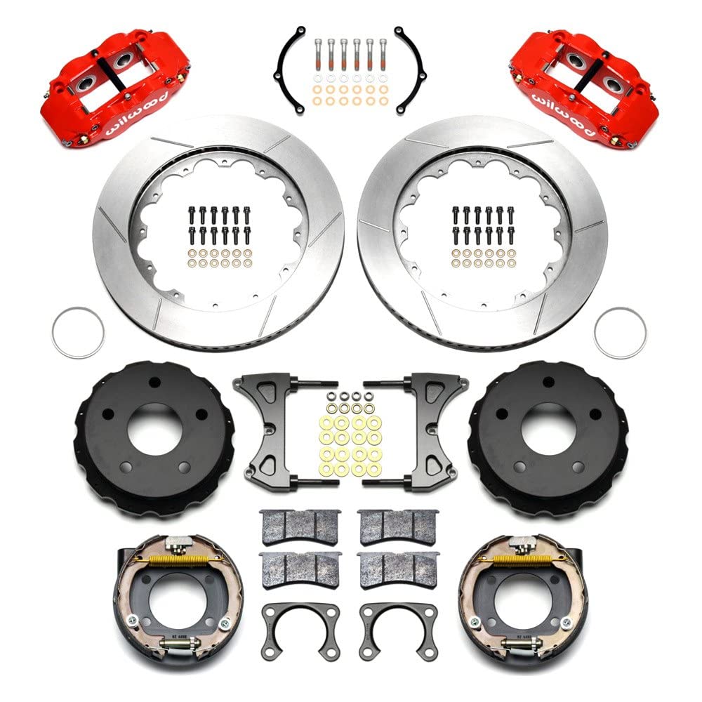 Rear P-Brk Kit, FNSL4R 14.00", Red