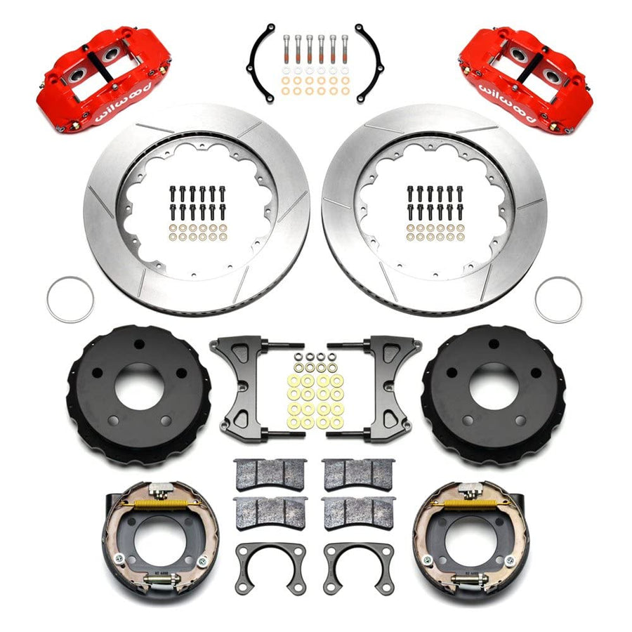 Rear P-Brk Kit, FNSL4R 14.00", Red