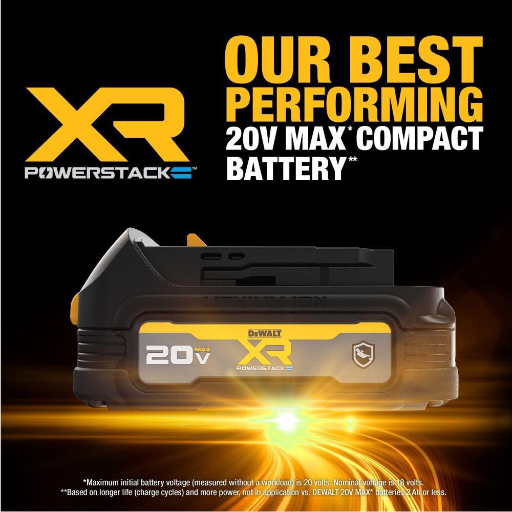 20V Max DEWALT Powerstack Gfn Compact Battery (DCBP034G)