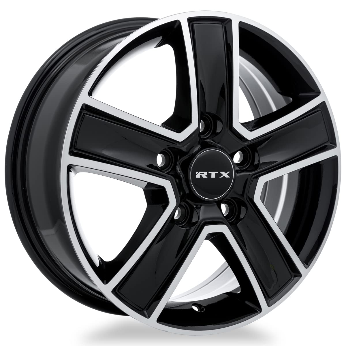 507430, RTX® Transit, Gloss Black Machined, 16x6.5 5x130 ET60 CB78.1