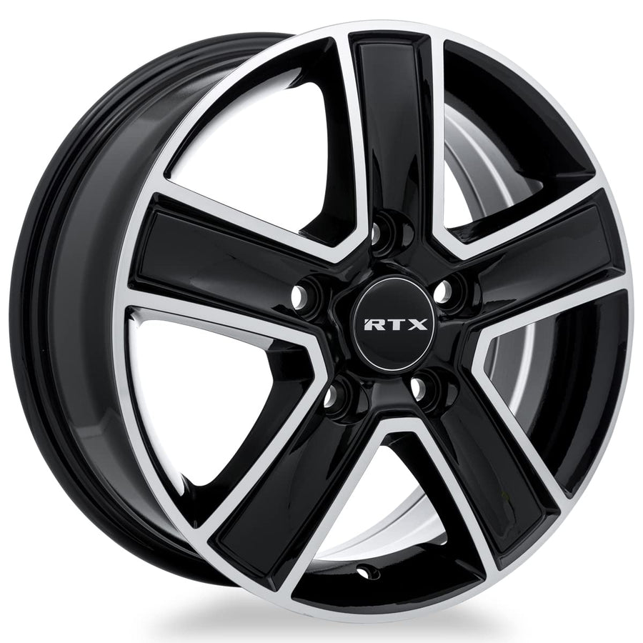 507430, RTX® Transit, Gloss Black Machined, 16x6.5 5x130 ET60 CB78.1