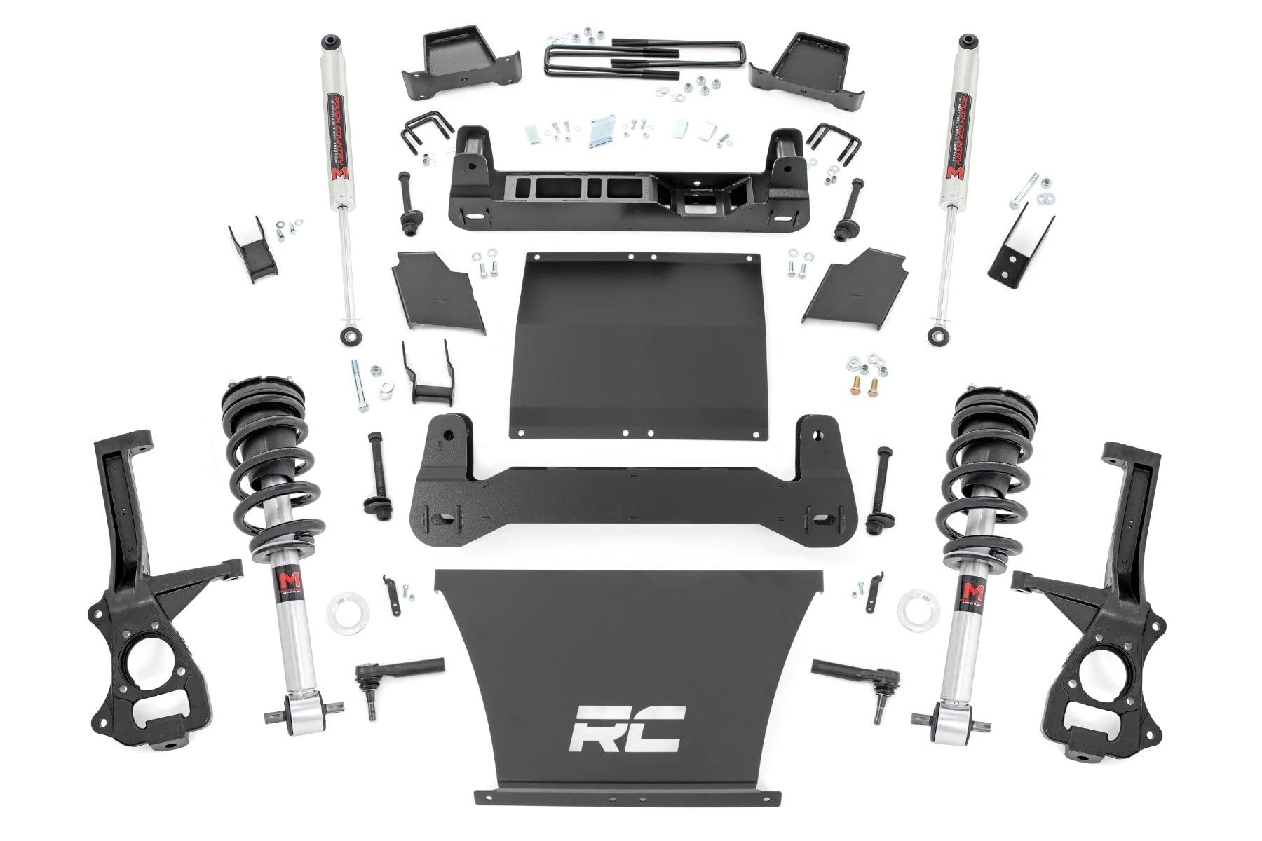 6" Lift Kit Rough Country w/M1 Struts for 2019-2024 Chevy Silverado 1500-21740