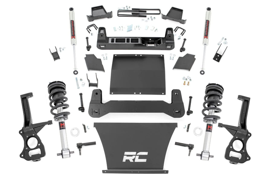 6" Lift Kit Rough Country w/M1 Struts for 2019-2024 Chevy Silverado 1500-21740