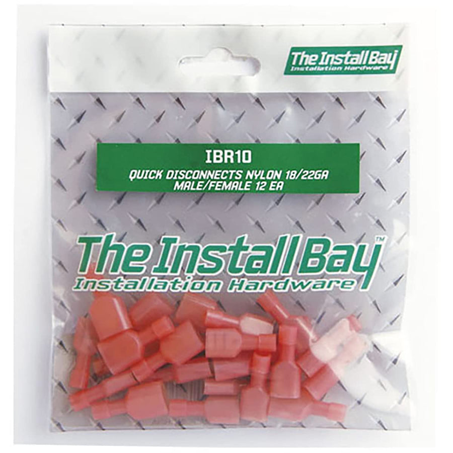 Metra InstallBay IBR10M 18-22 Gauge Quick Disconnect Nylon Male-Female Connectors-24 Piece Bag