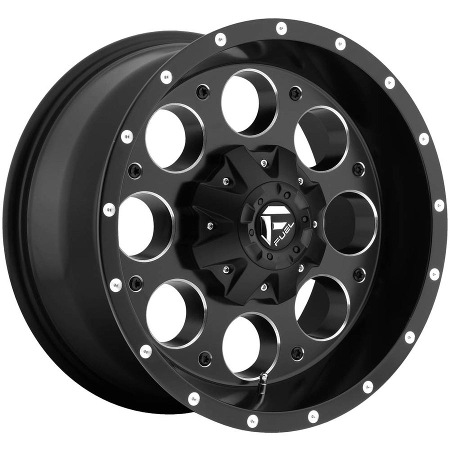 D525 Fuel Offroad BLACK Revolver Wheel with Painted and tpms (15 x 8. inches /5 x 120 mm, -18 mm Offset)