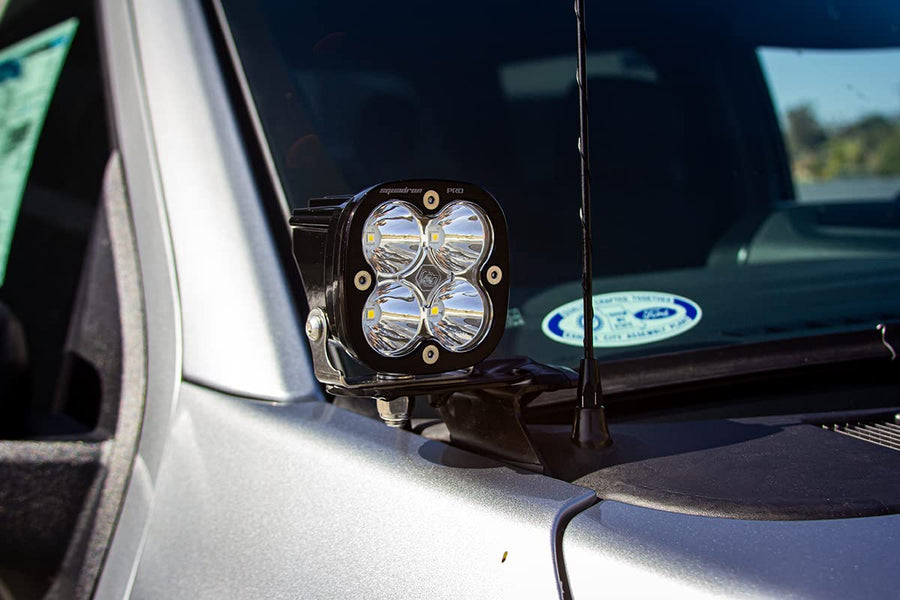 Baja Designs A-Pillar Light Kit Squadron Pro LED for Ford F-150 2021-22 Truck - Includes Switch Wiring Harness