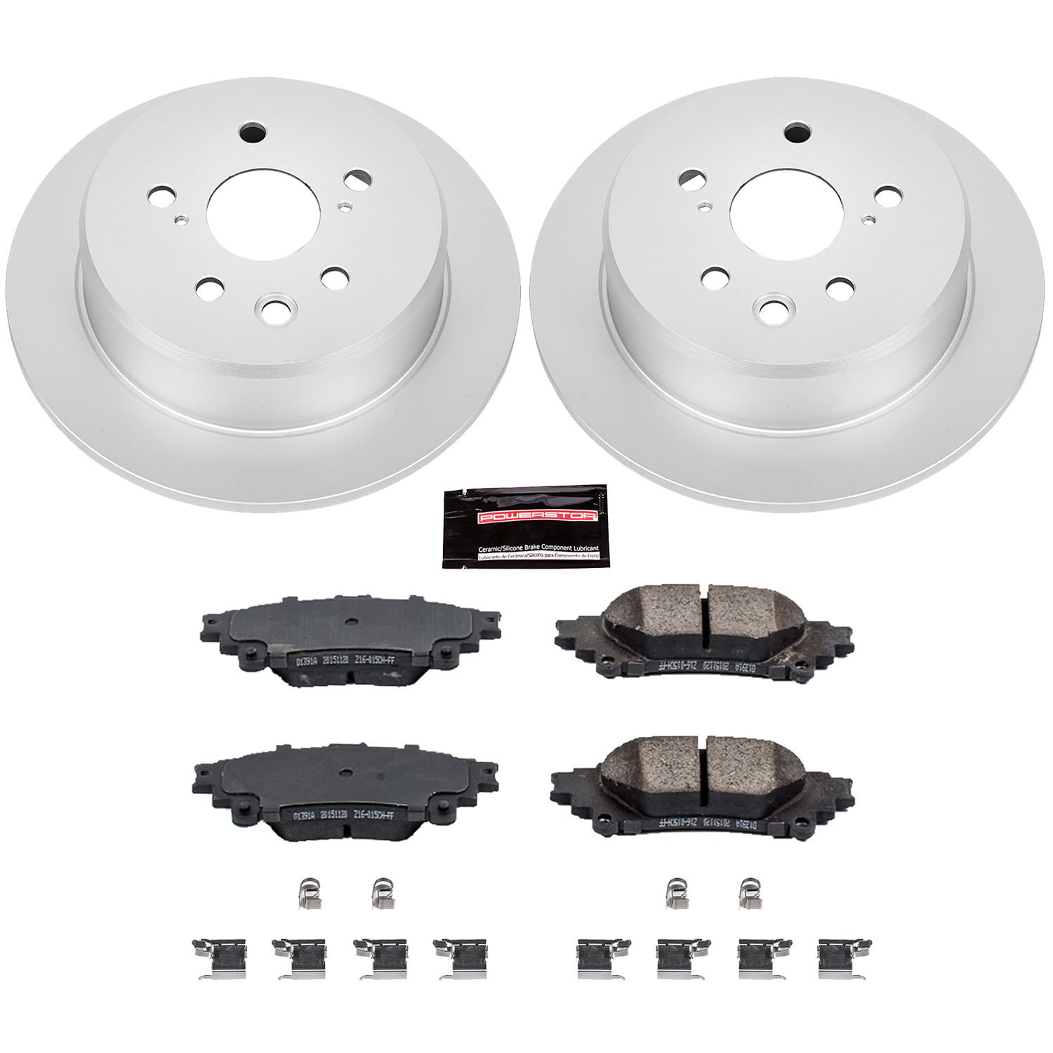Power Stop CRK6930 Z17 Evolution Geomet Coated Brake Kit For Lexus IS250 Rear 2014-2015 [Model Specific]