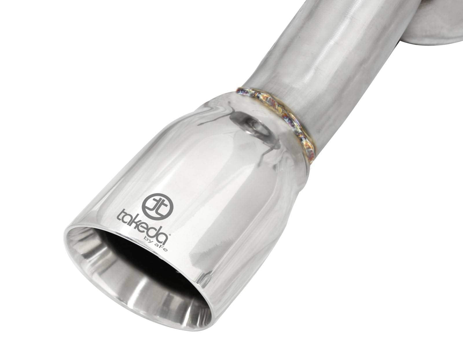 304 Stainless Steel aFe Axle-Back Exhaust System with Polished Tip for Honda Fit L4-1.5L Engine