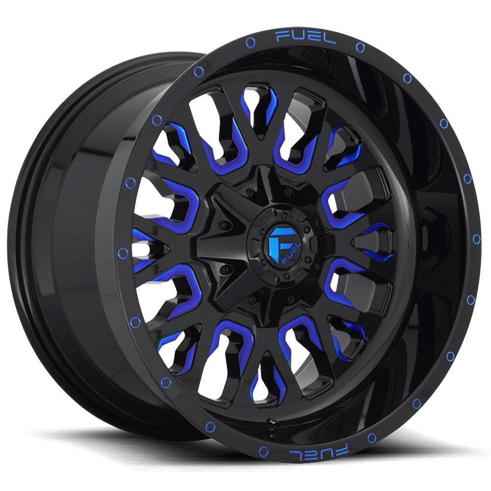 D645 Fuel Offroad STROKE Black Wheel with Painted and TPMS Compatible (17 x 9. inches /6 x 135 mm, -12 mm Offset)