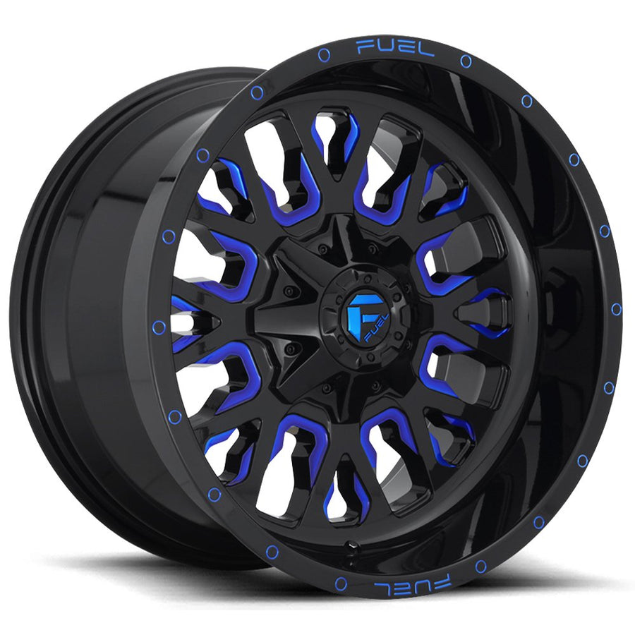D645 Fuel Offroad STROKE Black Wheel with Painted and TPMS Compatible (17 x 9. inches /6 x 135 mm, -12 mm Offset)