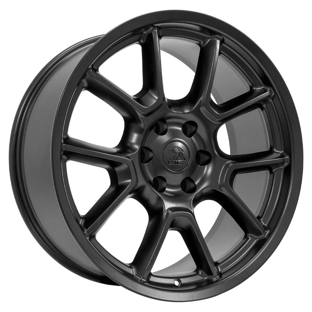 22 Inch OE Wheels DG21 Rim Fits Challenger 50th Anniversary Style 6x139.7 22x9.5 Satin Black - Hollander 10369 (1)