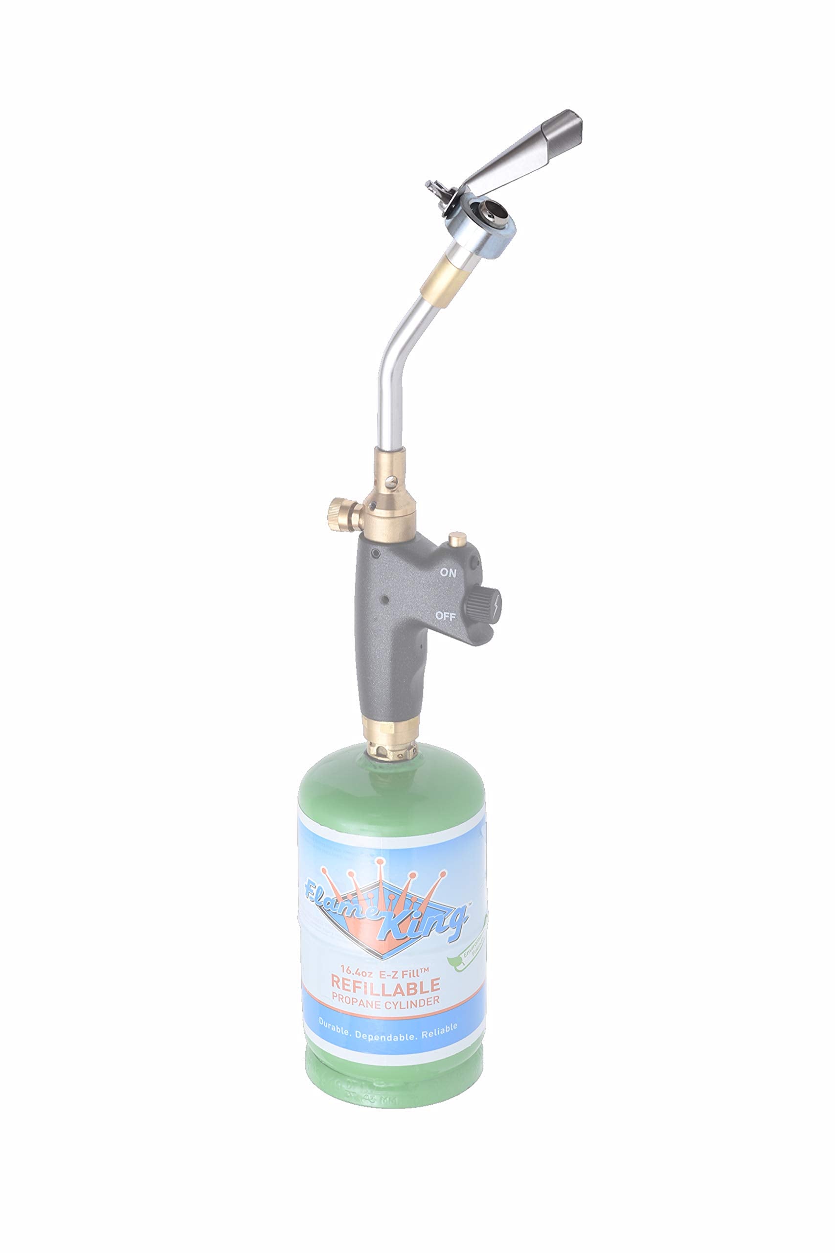 Searer Attachment Flame King for Handheld Blowtorches, Works with Butane and Propane, Easy to Use and Adjust, 2"