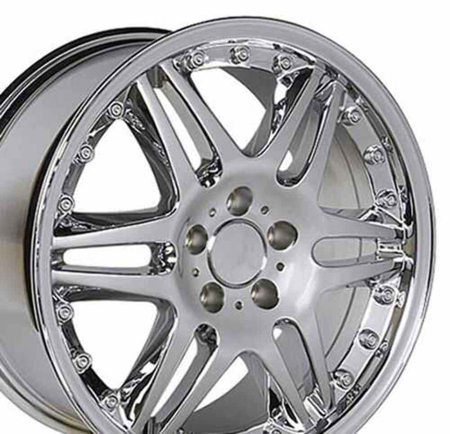 18 Inch OE Wheels MB09 Rim Fits Brabus Style 5x112 18x8.5 Chrome (1)